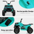 thumbnail image 4 of Jojoka 12V Kids ATV Ride On Car, Battery Powered Electric Ride On Toys for Toddlers with LED Lights, Music, High/Low Speeds, Treaded Tires, for 3-6 Years Old Boys & Girls, Green, 4 of 7