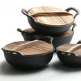 thumbnail image 3 of Sartén de hierro fundido para cocinar ramen, olla de hierro fundido con asas de agarre, 3 of 7