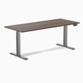 thumbnail image 1 of Desky Dual Laminate Sit Stand Desk - Jarrah Legno / 70.9 x 29.5 inches / Space Grey, 1 of 10
