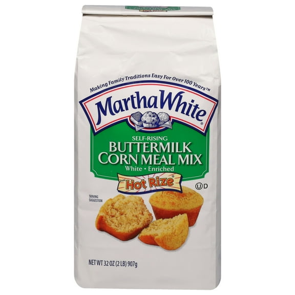 Martha White Self-Rising Buttermilk White Corn Meal Mix, 2 lb
