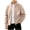 Khaki Jacket, variant on LWITHSZG Mens Full Zip up Fleece Jacket Stand Collar Long Sleeve Jackets with Zipper Arm Pocket Casual Warm Plus Size Outdoor Outerwear 3X-Large