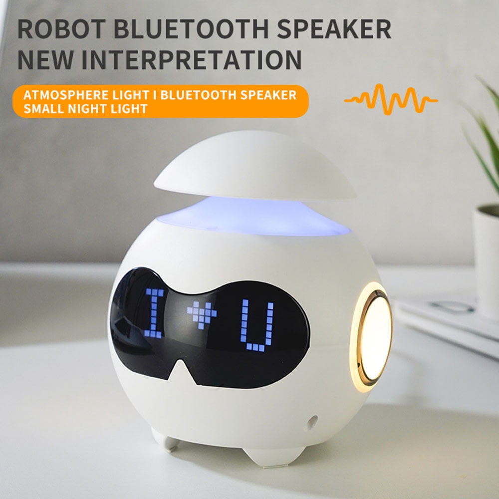 LAPAMAX Digital Smart Alarm Clock Bluetooth HIFI Level Speaker, Music Sync Night lights for Bedside Dorm Office Desk Table Lamp