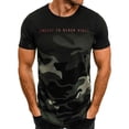 thumbnail image 1 of Hombres verano coreano seda deportes delgada manga corta camuflaje gimnasia correr baloncesto camiseta ropa superior Methold FS7570-07, 1 of 4