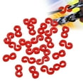 thumbnail image 2 of Set For Making Unique Items 500 Pieces/set Rainbow S Shaped Rubber Band DIY Jewelry Accessories With Elastic Buckle To Secure Jewelry, Red, 2 of 8