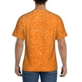 thumbnail image 2 of Rocae Orange Glitter2 for Men's Moisture-Wicking Crew Tee - T-Shirt for Sports, Outdoor Activities, and Casual Wear, 2 of 9