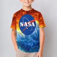 thumbnail image 2 of NASA T-Shirts for Boys Girls, Kids 3D Print Short Sleeve, Unisex Crew Neck Tee Shirts for Youth, 2 of 9
