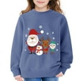 thumbnail image 3 of FDDMis Funny Christmas Tshirts Christmas Running Shirt Sweatshirt Teen Girls Tops Size 12-14 Winter Clothes for Girls 7 Year Old Girl Clothes, Navy 11-12 Years, 3 of 6