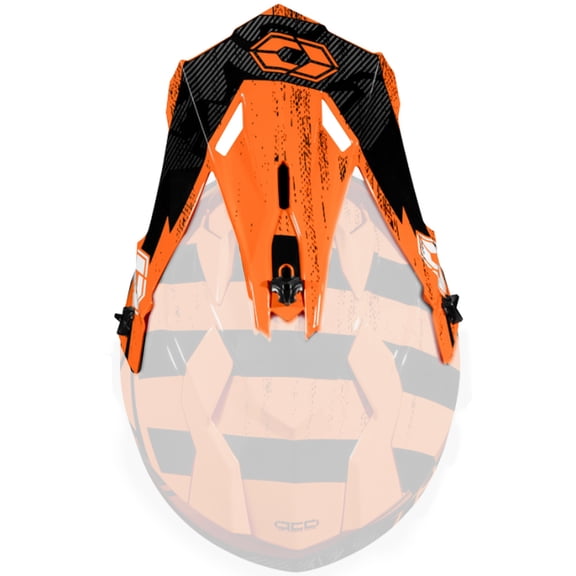 Castle Mode MX Helmet Replacement Visor/Peak Stance Orange