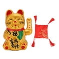 thumbnail image 2 of Gato de la Suerte Gato Fengshui Dorado Gato de la Suerte con Brazo Ondulante Simbolismo de la Fortuna Dinero y Buena Suerte Gato de la Suerte para el HogarRestaurante y Hotel ANGGREK Otros, 2 of 8