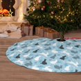 thumbnail image 6 of Sikiie Black White Gray Rabbit 30-48 inches {designName} Print Christmas Tree Skirt Snowman Xmas Tree Skirt with Edge Christmas Decorations for Holiday Party30", 6 of 7
