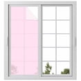 thumbnail image 2 of Pure Apricot Window Privacy Film, Simple Solid Color Static Cling UV Sun Blocking Tint Film Heat Control Windows Films for Bedroom Bathroom, Window Stickers 23.6"x59", 2 of 8