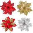 thumbnail image 5 of 10 piezas de adornos navideños, flores artificiales de Navidad, Cristo, 5 of 5
