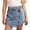 Light Blue, variant on mgoYE Girl's High Waist Denim Skort 12-16T Button Front Split Elastic Waist Summer Casual Jean Skirt Shorts(Light Blue,15-16 Years)