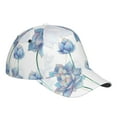thumbnail image 3 of Balery Baseball Cap Adjustable Size for Running Workouts and Outdoor Activities All Seasons Dad Hat(Pale Blue Lotus Flowers), 3 of 8