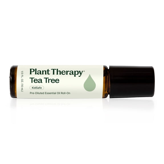 Plant Therapy Tea Tree Essential Oil 100% Pure, Pre-Diluted Roll-On, Natural Aromatherapy 10 mL (1/3 oz)