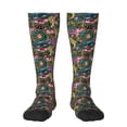 thumbnail image 2 of Lsque Snake And Flower Printed Crew Socks Men's Women's LightWeight Thin Casual Calf Socks ,Knee High Socks,Cotton Socks, 2 of 9