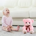 thumbnail image 7 of ​14in Weighted Mochi Bear Plush - Premium Eco PP Filling Sensory Companion for Soothing Comfort, Child-Safe Gift Set Pink, 7 of 7