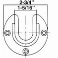 thumbnail image 4 of Outwater 32" Satin Brass Aluminum Closet Rod Kit – 1-5/16" Diameter with Matching U & O Flanges and Mounting Screws, 4 of 4