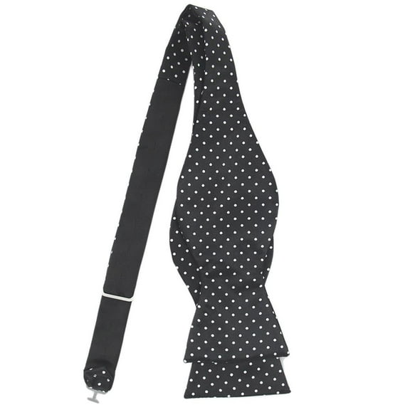 Men Classic Satin Bow Tie Bowtie Adjustable Black