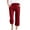 Clearance pants-Red, variant on Brilliant Womens Pants Plus Size Fashion Womens Casual Solid Color Elastic Loose Pants Straight Wide Leg Trousers with Pocket Black 4XL-5XL