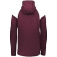 thumbnail image 2 of Holloway Sportswear 3XL Limitless 1/4 Zip Hoodie Maroon/White 222584, 2 of 5