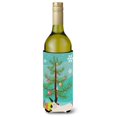 thumbnail image 1 of "Treasures California Blanco Navidad Botella Decorativa Abrazadera, 750ml, Multicolor" Caroline's Treasures  BB9334LITERK, 1 of 1