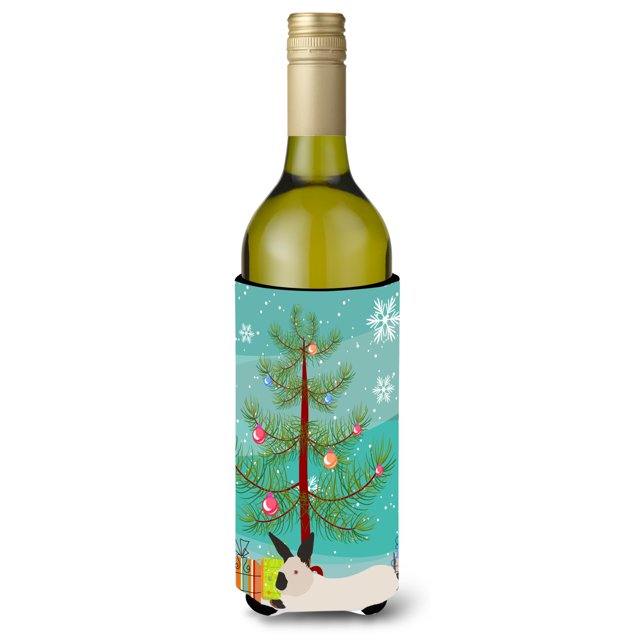 "Treasures California Blanco Navidad Botella Decorativa Abrazadera, 750ml, Multicolor" Caroline's Treasures BB9334LITERK
