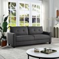 thumbnail image 3 of HestiNysus 81.1'' Wide, Linen Fabric Upholstery/Tufted Cushions/Easy Assembly, Dark Gray, 3 of 5