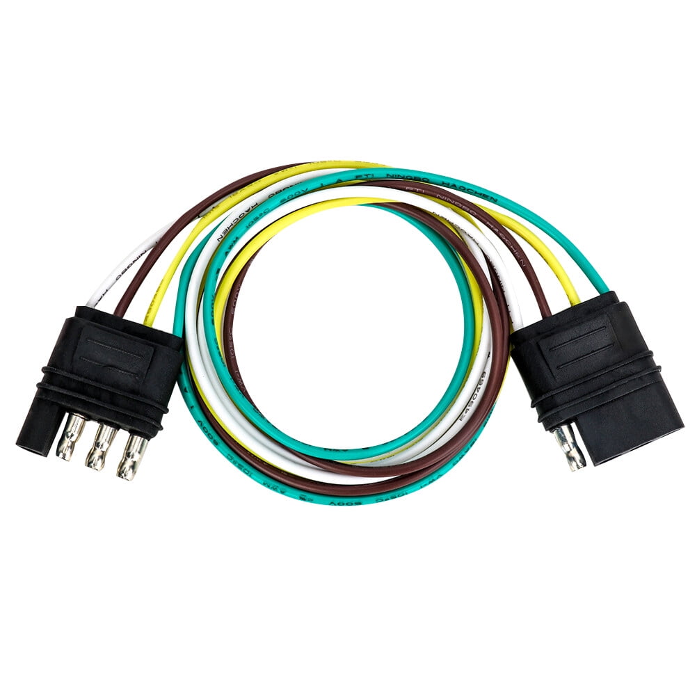 1Pc Professional 4 Way Connector Plug Socket 4 Wire Trailer Wiring 4