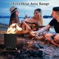 thumbnail image 4 of 7.5" Tabletop Fire Pit - Smokeless & Portable Mini Fire Bowl, Dual Fuel, 304 Stainless Steel with Carry Bag for Outdoor (Black), 4 of 8