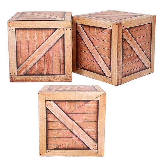 Supvox 3Pcs Western Cowboy Party Supplies Light Brown Paper Centerpiece for Event Decorations