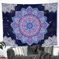 thumbnail image 2 of Otra decoración de pared 210x150 cm Tapices de mandalas azules y rosas para colgar en la pared Hippie indio bohemio estético arte psicodélico decoración de pared para dormitorio, 2 of 5