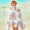 thumbnail image 7 of Kezqiaxn Microfiber Beach Towel Oversized Sandproofs Towels Quick Dry Bath Towel For Travel Swimming Pool Camping Sports, Weather Rainbows Design Beach Towel For Kids Toddler Boys Girls Clearance, 7 of 7