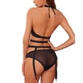 thumbnail image 3 of Conjunto de lencería sexy para mujer Conjunto de sujetador de malla con diseño de malla Conjunto de sujetador transparente para niña, XXL Sweethay XX000162-05, 3 of 7