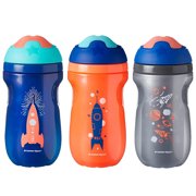 Angle View: Tommee Tippee Insulated Sipper Tumbler 9Oz Boy 3 Pk