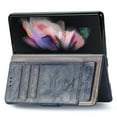 thumbnail image 4 of Allytech Z Fold 4 Case, Galaxy Z Fold 4 5G Case, RFID Blocking Retro Buiness Faux Leather Flip Cover Card Slots Drop Protective Wallet Case Cover for Samsung Galaxy Z Fold 4 2022 Model -Darkblue, 4 of 10