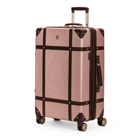 SWISSGEAR 26u0022 Hardside Trunk Expandable Suitcase - Blush