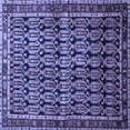 thumbnail image 1 of Ahgly Company Indoor Square Persian Blue Traditional Area Rugs, 7' Square, 1 of 4