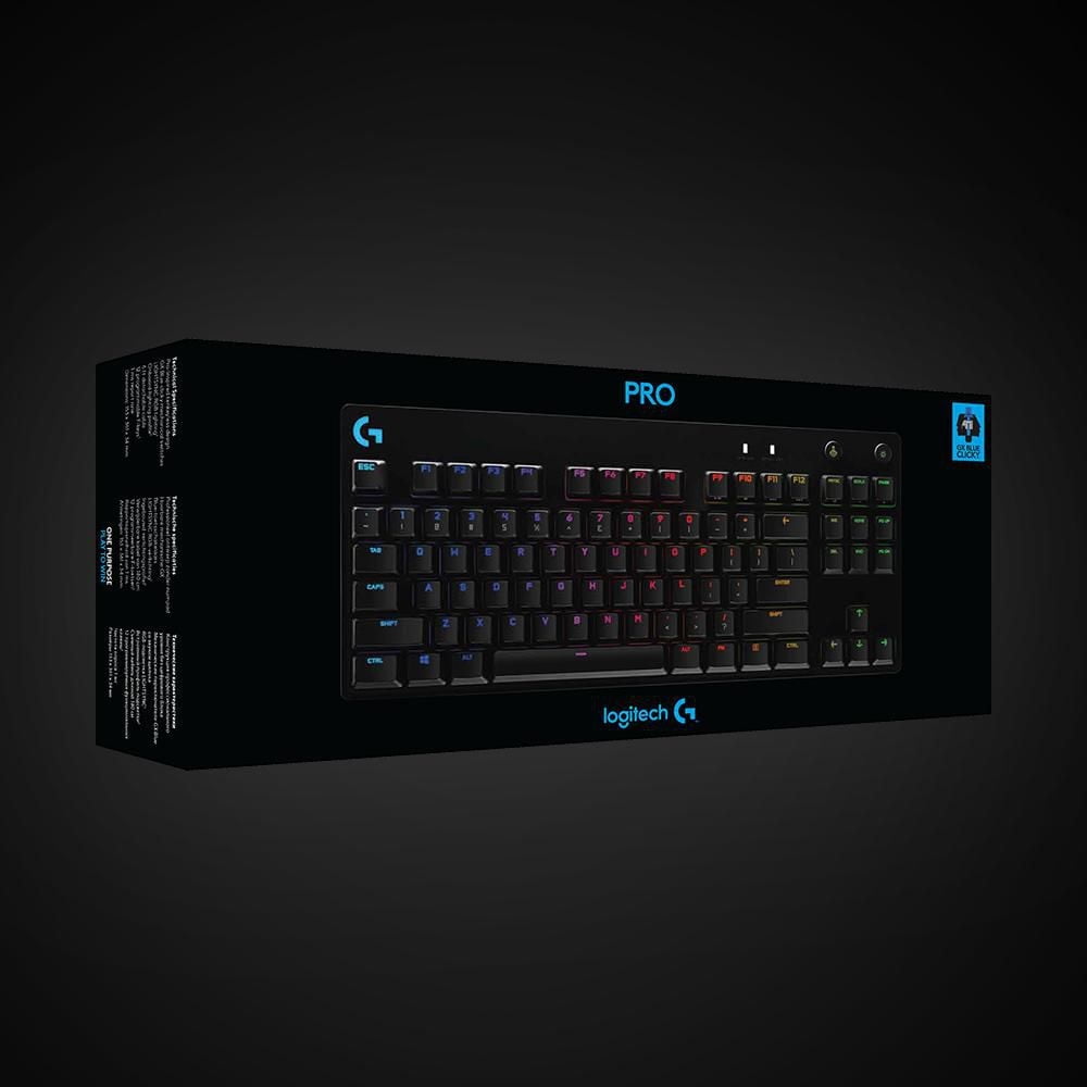 Logtiech G PRO Mechanical Gaming Keyboard, Designed for professional gamers