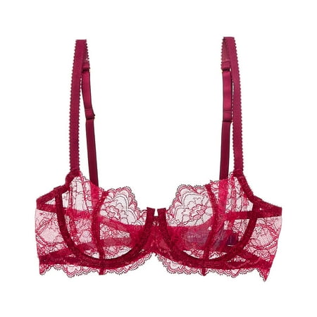 Journelle womens Anais Low Balconette Bra  36A  Red