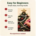 thumbnail image 3 of DIY Christmas Pearl Art Kit with Frame, Pearl Diamond Painting for Adults Beginners, Gemstone Bead Craft Kit for Holiday Home Decor, Stress-Relieving Creative Activity (Wreath), 3 of 6