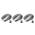 thumbnail image 2 of jesticaly Computer 2.4Ghz Wireless Optical Mouse Quick Speed Low Latency 6 Buttons Plastic Gaming Mice Desktop PC Portable Grey 3Set, 2 of 6