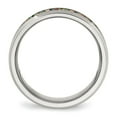 thumbnail image 2 of Chisel Stainless Steel Polished with Imitation Opal Inlay 8mm Band, 2 of 7