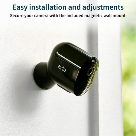 Arlo - Pro 4 Spotlight Camera, 1 Pack - VMC4050B - Black
