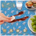 thumbnail image 6 of Pioneer Flower Floral Print Pattern Round Tablecloth 60 X 60 Inch, Wrinkle Resistant Wipeable Table Cloth for Kitchen Dining Picnic Patio Party, 6 of 6