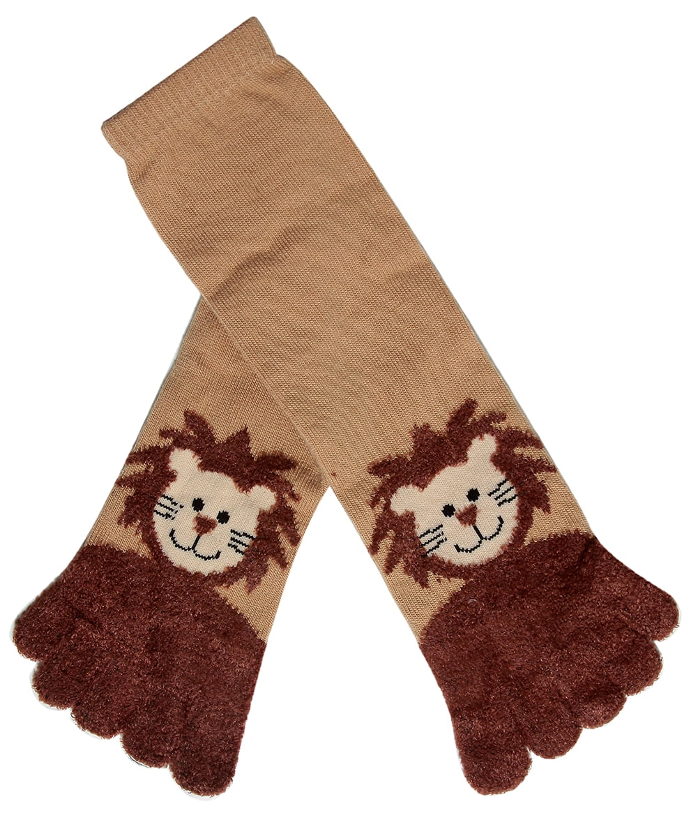 Download ToeSox - Animal Design Fuzzy Cozy Long Toe Socks - Walmart ...