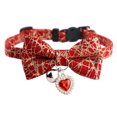 thumbnail image 2 of Collar para gato AURORA TRADE con lazo desmontable, accesorio de disfraz, collar de moda para mascotas, collar para cachorros con cascabel para fiestas, 2 of 8
