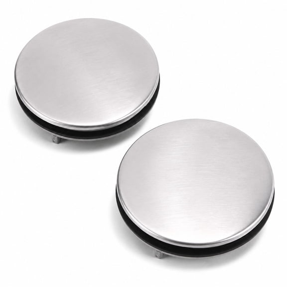 Homivra 2026 New Stainless Sink Hole Cover Faucet Caps Sprayer 2 Pcs Mounting Holes Stopper Washbasin Plug for Kitchen, Sink, Bathroom, Washbasin, Faucet, Home Improvement