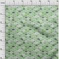 thumbnail image 3 of oneOone Cotton Cambric Green Fabric Sea Shells Ocean Sewing Material Print Fabric By The Yard 42 Inch Wide, 3 of 4
