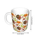 thumbnail image 2 of Yiaed Holiday Thanksgiving Turkey Print Ceramics Coffee,Large Handle Design,Extra Large Tea and Coffee Cup for Office and Home Mugs, 2 of 6